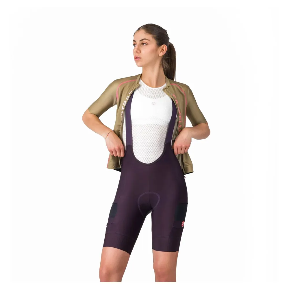 uPRISE Bikes Castelli Unlimited Cargo Women's Bib Shorts - Dark Night Shade | Price match, 365 day returns, 18-Month Warranty, Finance Available & Free UK Delivery