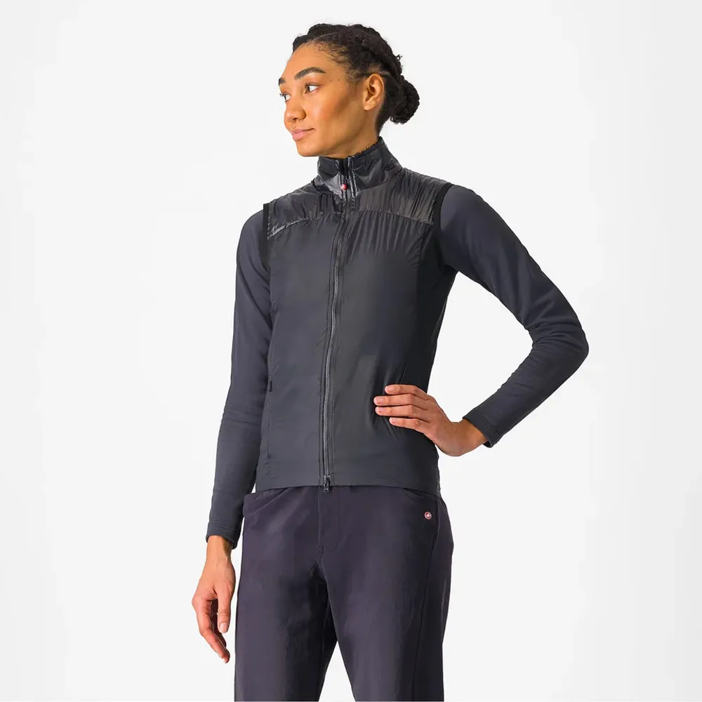 uPRISE Bikes Castelli Unlimited Women's Puffy Vest - Black | Price match, 365 day return s, 18-Month Warranty, Finance Available & Free UK Delivery