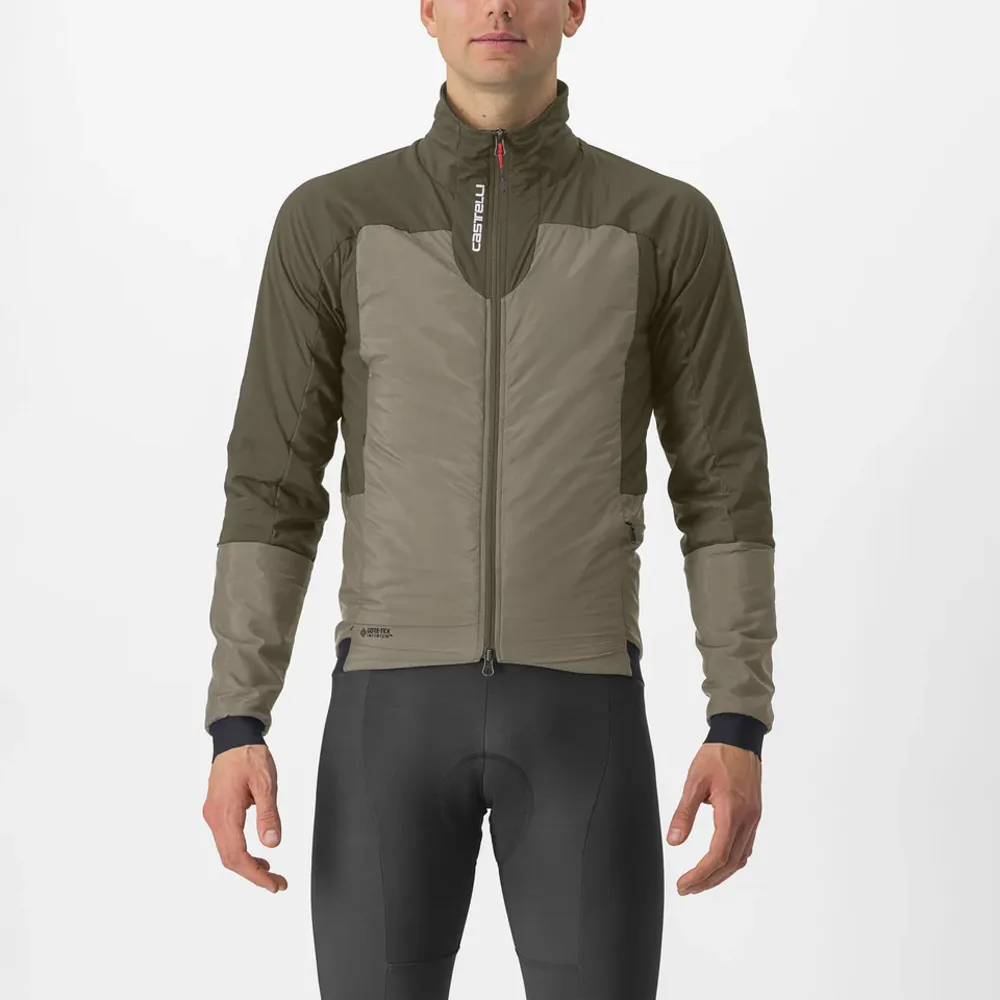 uPRISE Bikes Castelli Fly Thermal Men's Jacket - Clay/Tarmac | Price match, 365 day return s, 18-Month Warranty, Finance Available & Free UK Delivery