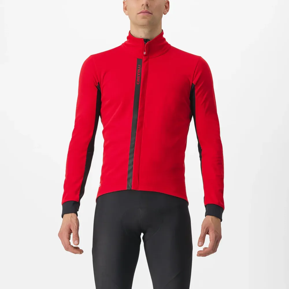 uPRISE Bikes Castelli Entrata Men's Jacket - Red/Black | Price match, 365 day return s, 18-Month Warranty, Finance Available & Free UK Delivery