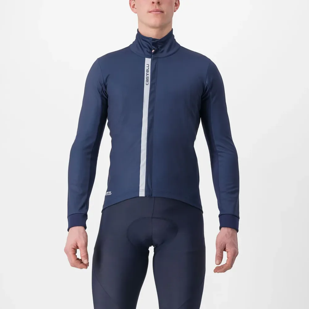 uPRISE Bikes Castelli Entrata Men's Jacket - Belgian Blue/Silver | Price match, 365 day return s, 18-Month Warranty, Finance Available & Free UK Delivery