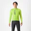 Castelli Entrata Thermal Men's Long Sleeve Jersey - Electric Lime/Grey