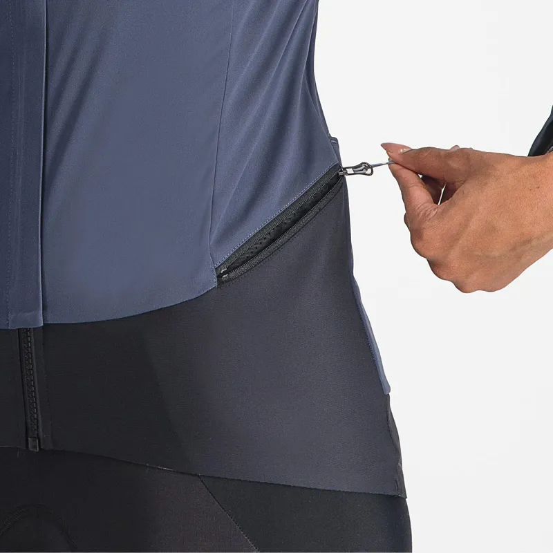 Castelli Alpha Doppio RoS Women's Jacket - Twilight Blue/Silver Reflex-3