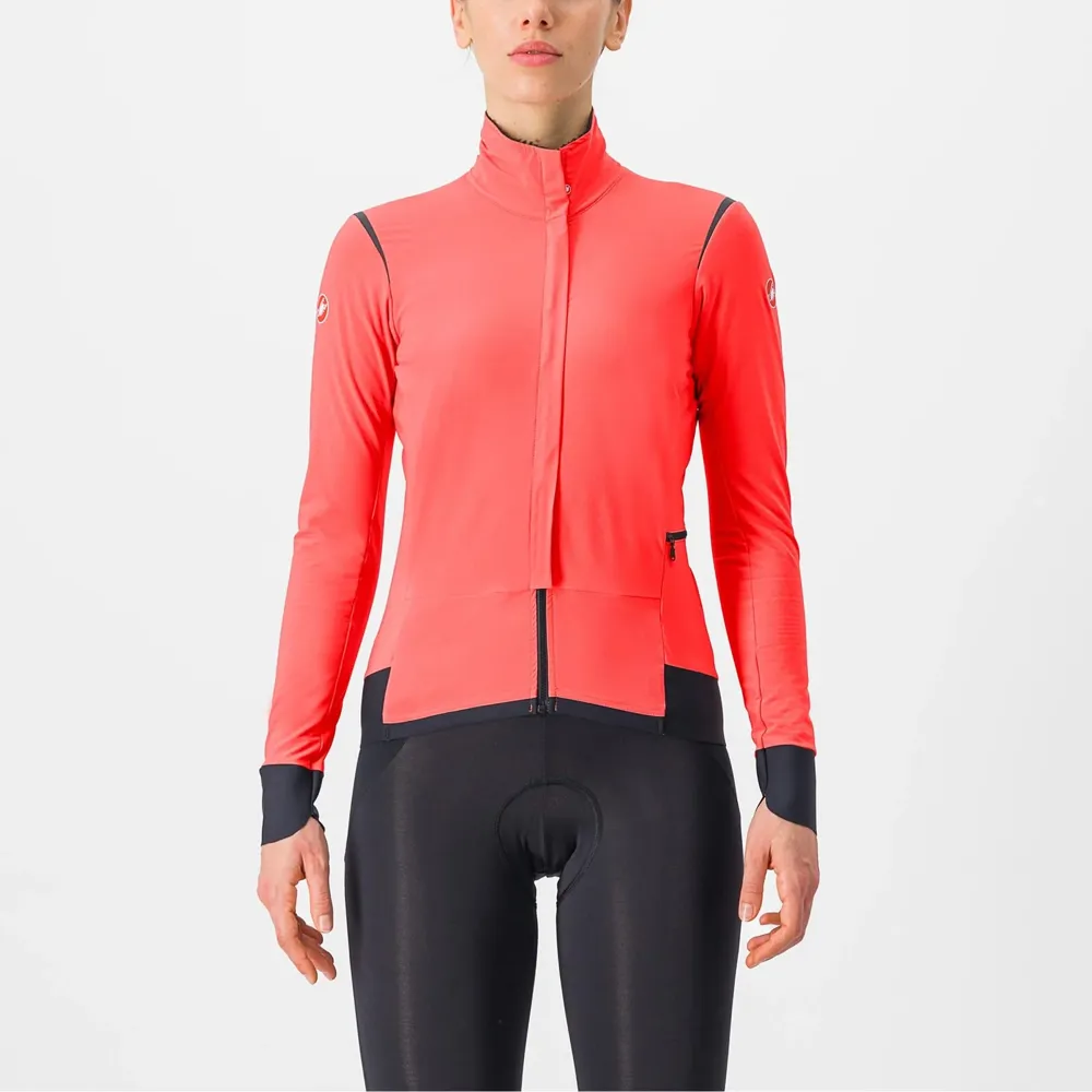 uPRISE Bikes Castelli Alpha Flight RoS Women's Jacket - Brilliant Pink/Black Reflex | Price match, 365 day return s, 18-Month Warranty, Finance Available & Free UK Delivery