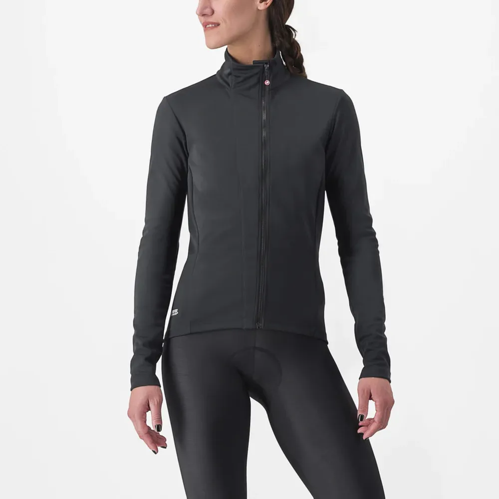 uPRISE Bikes Castelli Transition 2 Women's Jacket - Light Black | Price match, 365 day return s, 18-Month Warranty, Finance Available & Free UK Delivery
