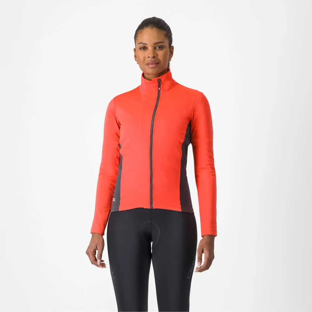 uPRISE Bikes Castelli Transition 2 Women's Jacket - Brilliant Pink/Dark Grey | Price match, 365 day return s, 18-Month Warranty, Finance Available & Free UK Delivery