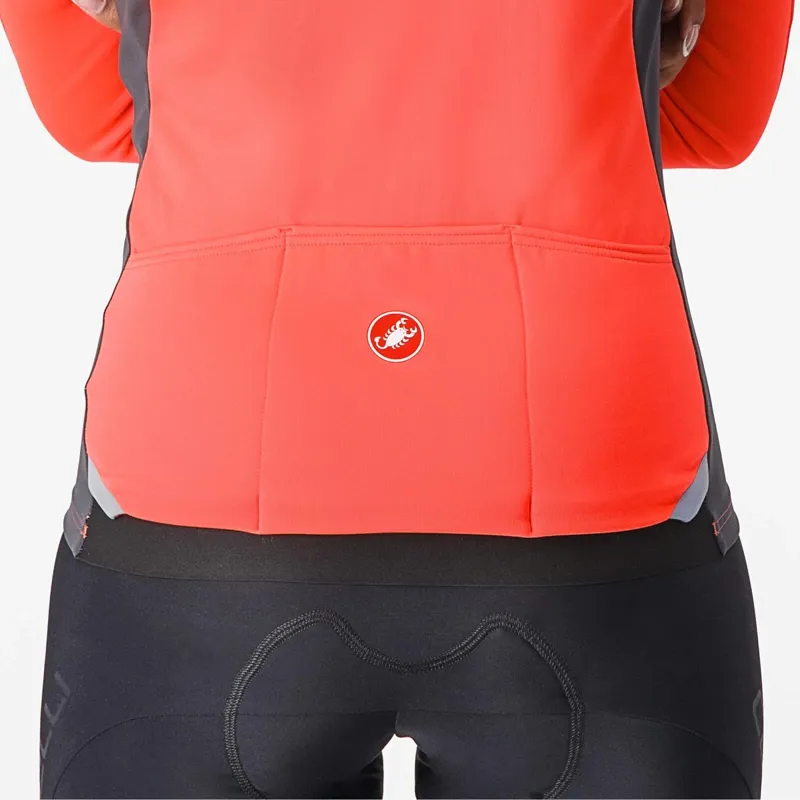 Castelli Transition 2 Women's Jacket - Brilliant Pink/Dark Grey-3