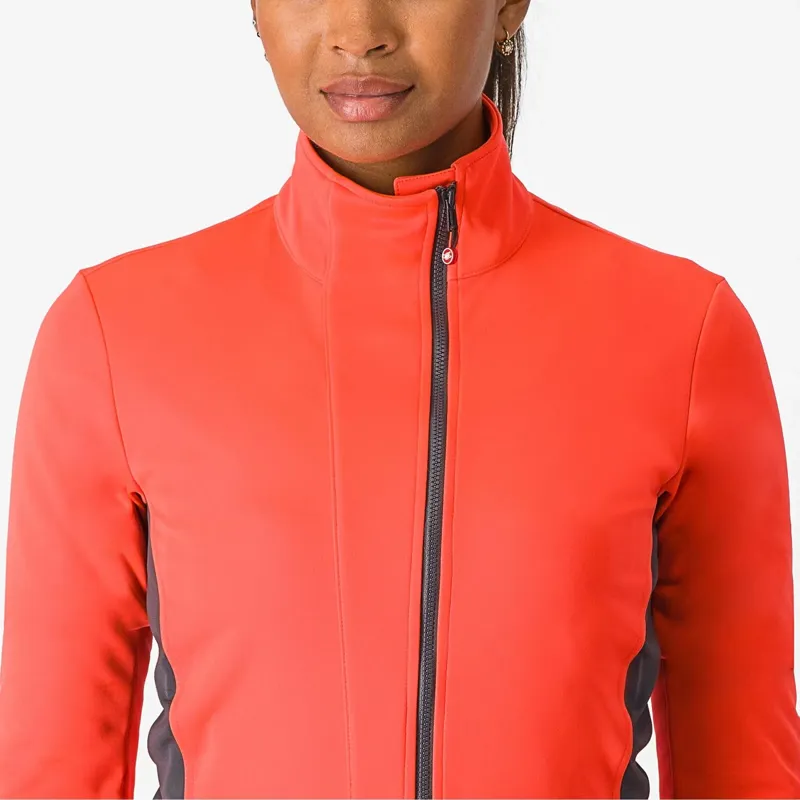 Castelli Transition 2 Women's Jacket - Brilliant Pink/Dark Grey-2