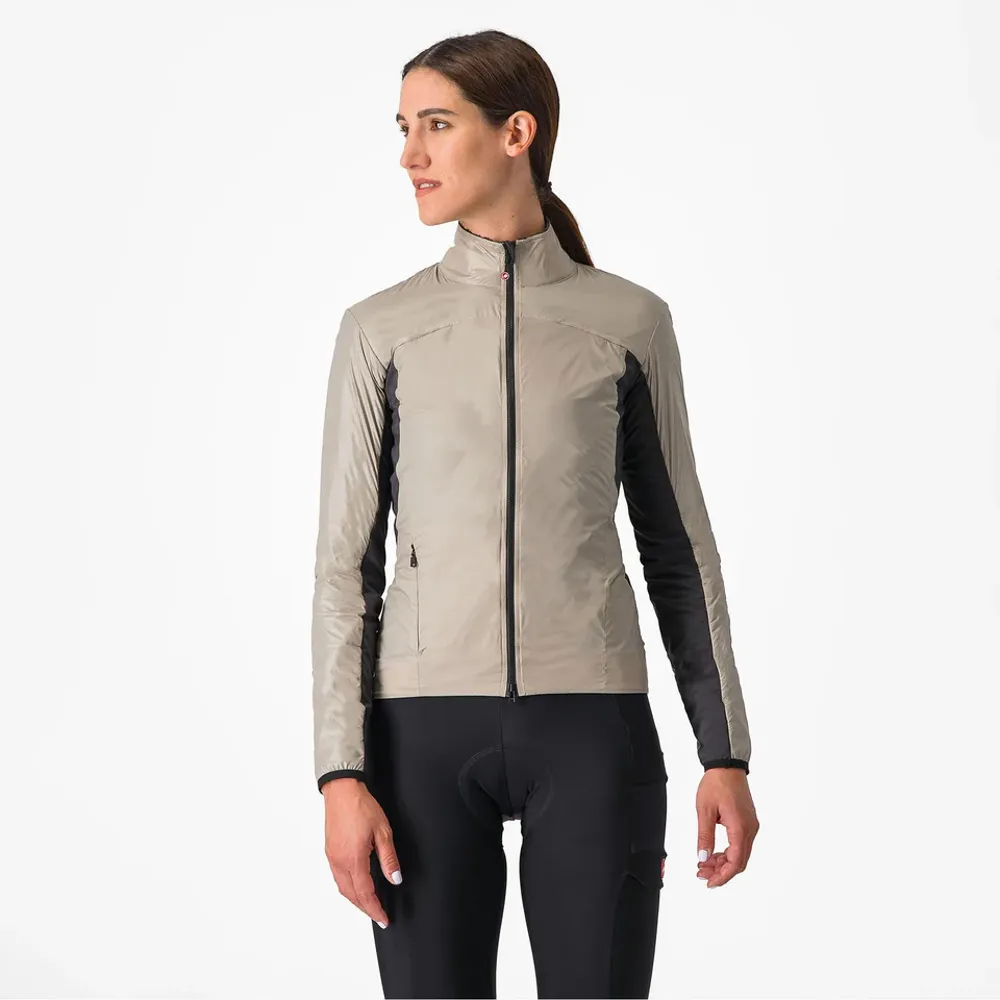 uPRISE Bikes Castelli Unlimited 2 Women's Puffy Jacket - Clay/Dark Grey | Price match, 365 day return s, 18-Month Warranty, Finance Available & Free UK Delivery