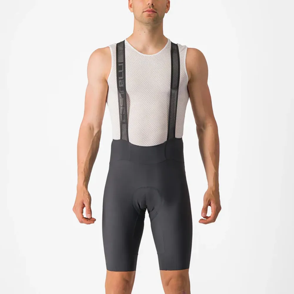 uPRISE Bikes Castelli Espresso Men's Bib Shorts - Dark Grey | Price match, 365 day return s, 18-Month Warranty, Finance Available & Free UK Delivery