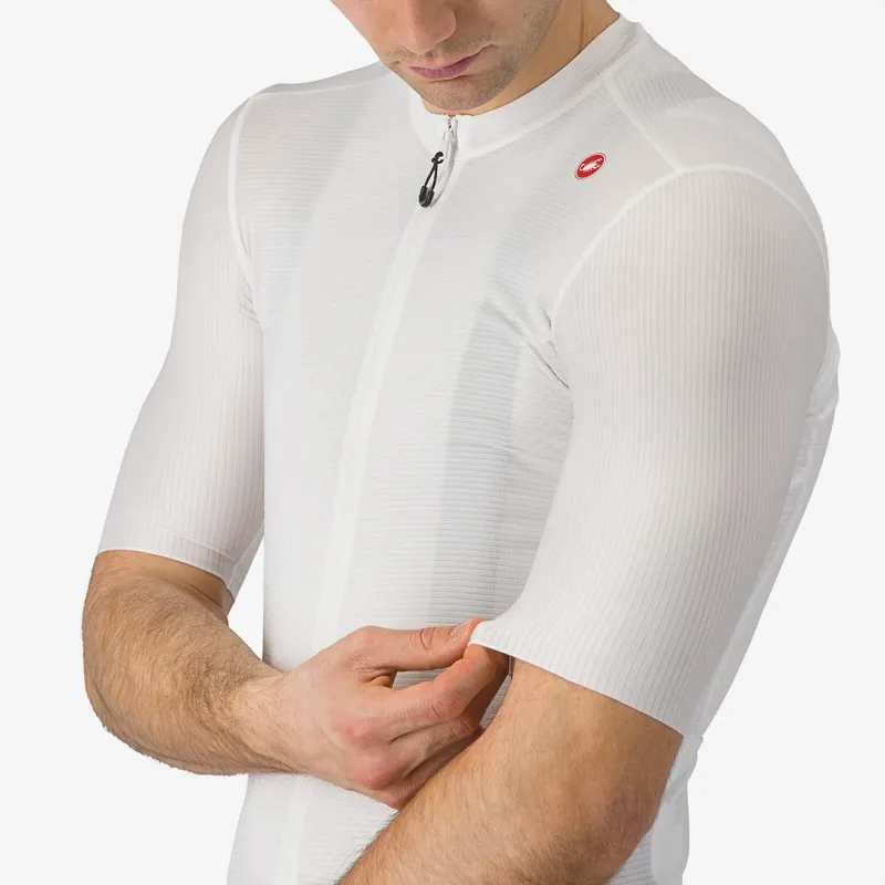 Castelli Espresso Men's Short Sleeve Jersey - Ivory/Dark Grey-3