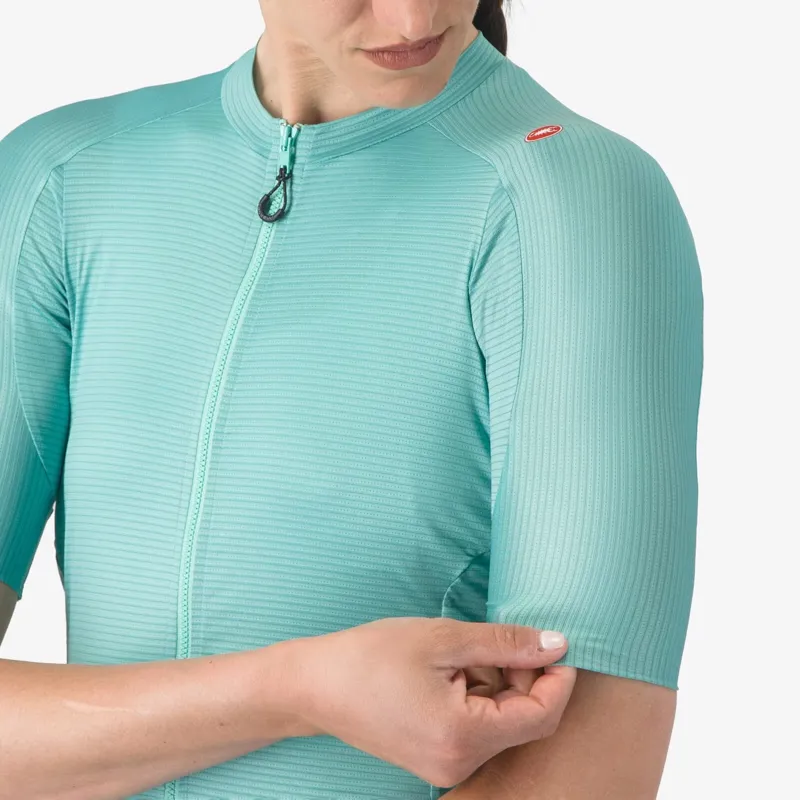 Castelli Espresso Women's Short Sleeve Jersey - Pool Blue-2