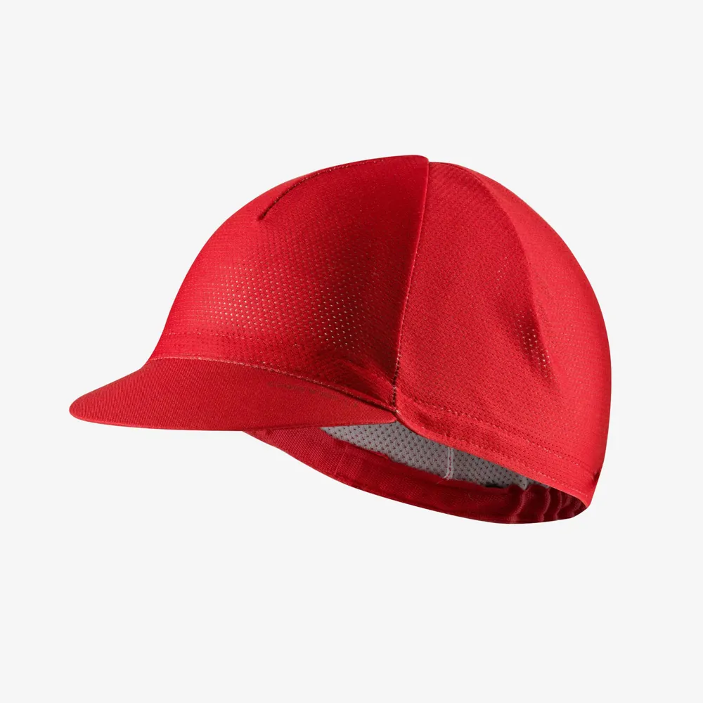 uPRISE Bikes Castelli Espresso 2 Cycling Cap - Rich Red | Price match, 365 day return s, 18-Month Warranty, Finance Available & Free UK Delivery