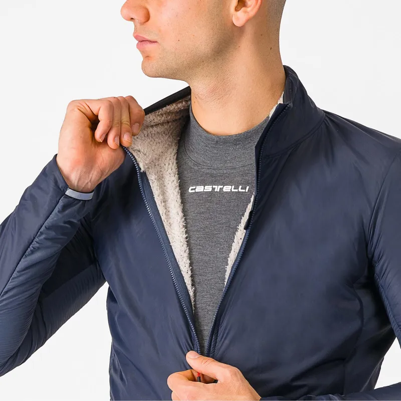 Castelli Fly Direct Windproof Men's Jacket - Twilight Blue/Silver Grey-3