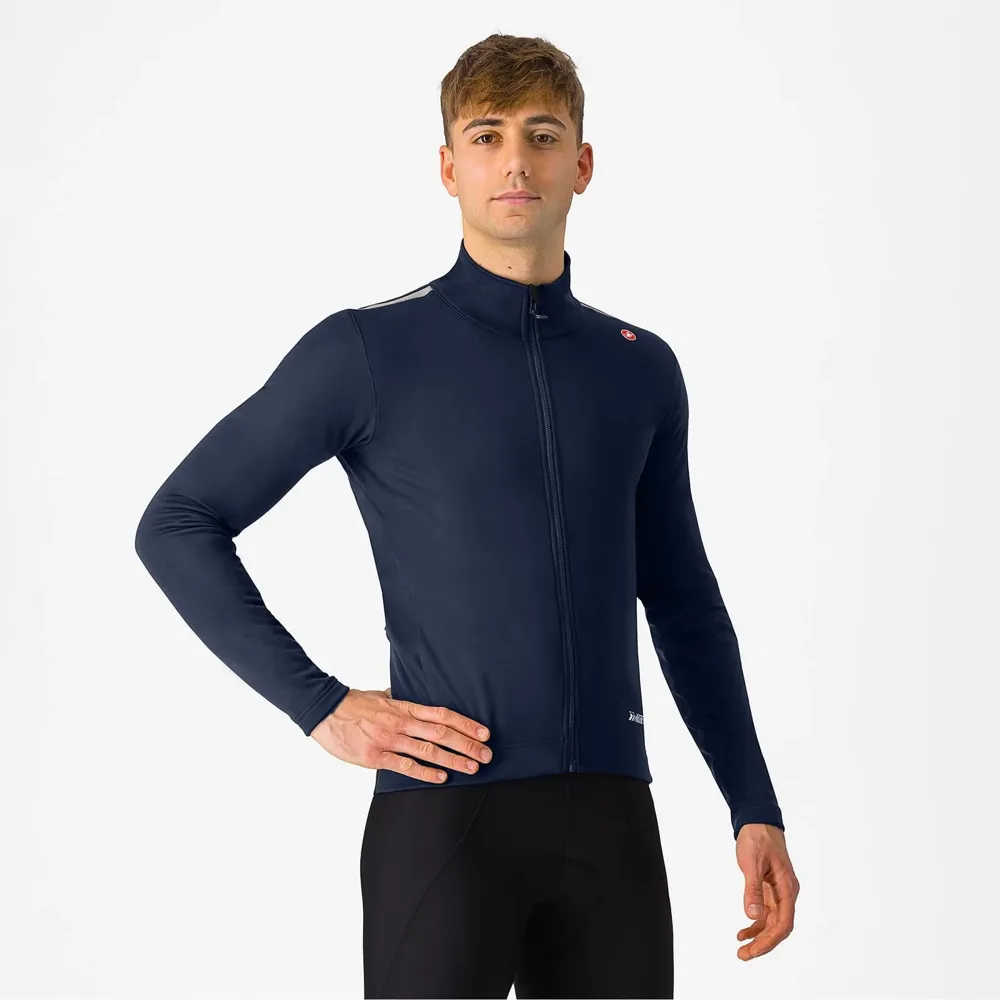 uPRISE Bikes Castelli Espresso Air Men's Jacket - Belgian Blue | Price match, 365 day return s, 18-Month Warranty, Finance Available & Free UK Delivery