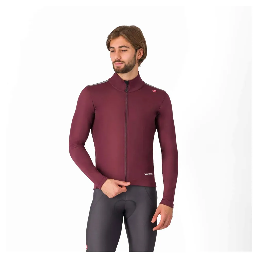 uPRISE Bikes Castelli Espresso Air Men's Jacket - Deep Bordeaux | Price match, 365 day return s, 18-Month Warranty, Finance Available & Free UK Delivery