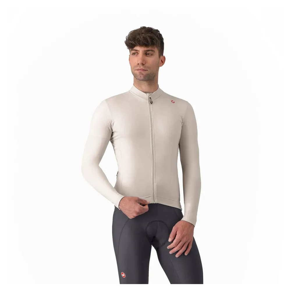 uPRISE Bikes Castelli Espresso Thermal Men's Long Sleeve Jersey - Clay | Price match, 365 day return s, 18-Month Warranty, Finance Available & Free UK Delivery