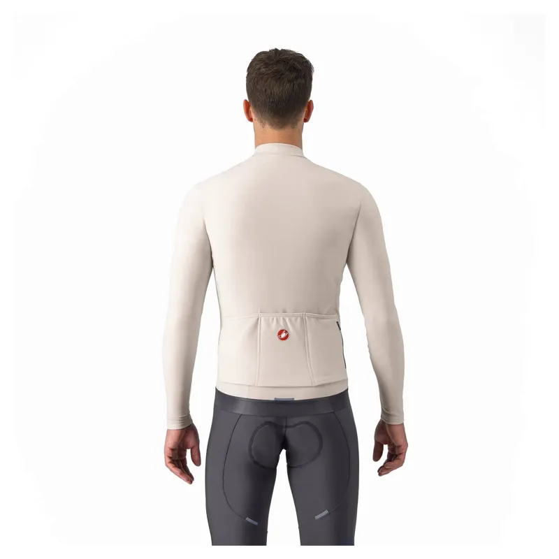 Castelli Espresso Thermal Men's Long Sleeve Jersey - Clay-1