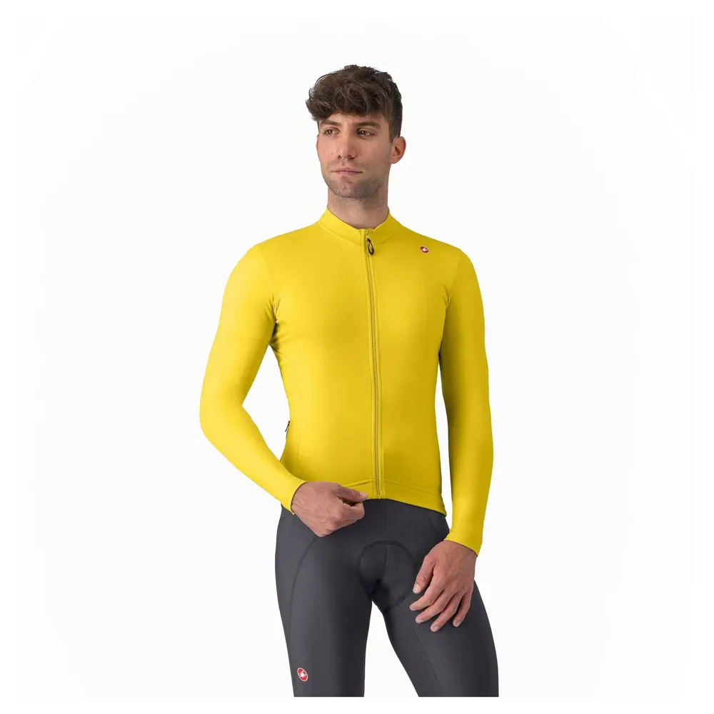 uPRISE Bikes Castelli Espresso Thermal Men's Long Sleeve Jersey - Mango Mojito | Price match, 365 day return s, 18-Month Warranty, Finance Available & Free UK Delivery