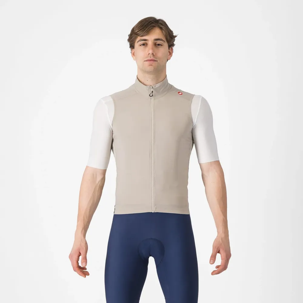 uPRISE Bikes Castelli Espresso Men's Vest - Clay/Dark Grey | Price match, 365 day return s, 18-Month Warranty, Finance Available & Free UK Delivery