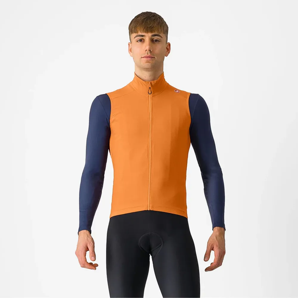 uPRISE Bikes Castelli Espresso Men's Vest - Vivid Orange | Price match, 365 day return s, 18-Month Warranty, Finance Available & Free UK Delivery