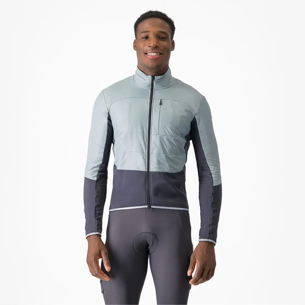 uPRISE Bikes Castelli Unlimited Men's Jacket - Defender Green/Dark Grey | Price match, 365 day return s, 18-Month Warranty, Finance Available & Free UK Delivery