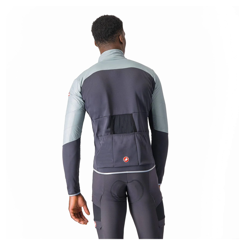 Castelli Unlimited Men's Jacket - Pool Blue/Dark Grey-1