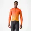 Castelli Unlimited Thermal Men's Long Sleeve Jersey - Orange Rust/Goldenrod