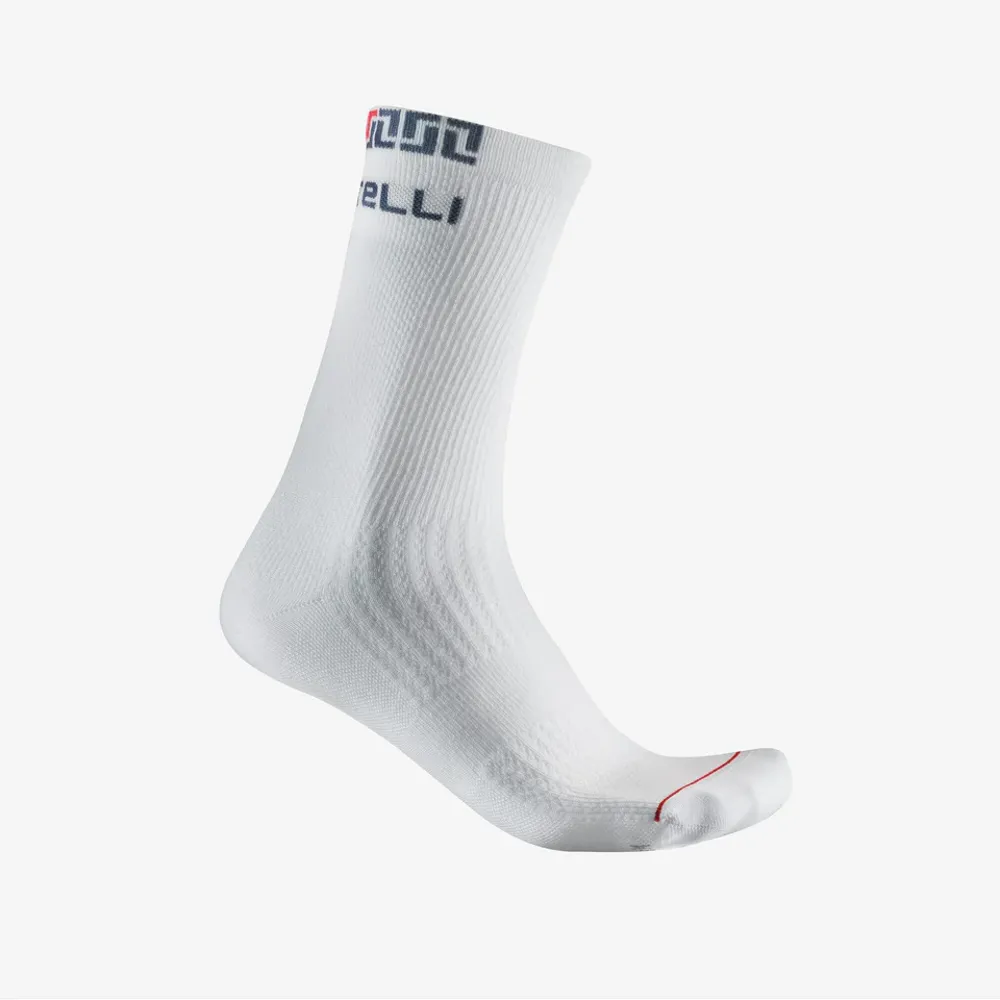 uPRISE Bikes Castelli Bandito Merino 18 Men's Socks - White | Price match, 365 day return s, 18-Month Warranty, Finance Available & Free UK Delivery