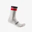 Castelli Gara Thermal 18 Men's Socks - White/Black/Red