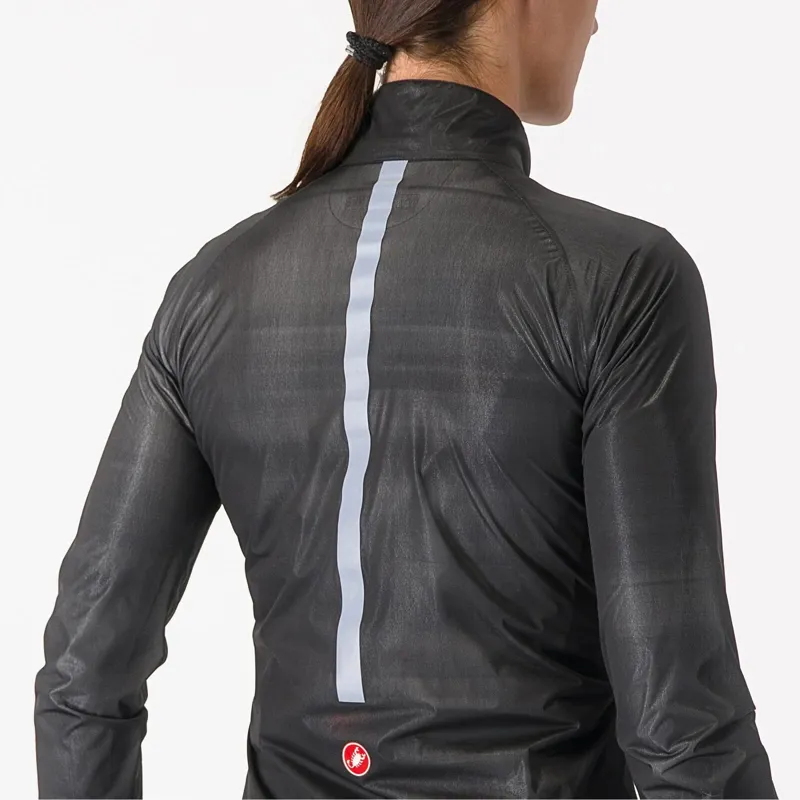 Castelli Squall Shell Waterproof Women's Jacket - Black/Silver Grey-3
