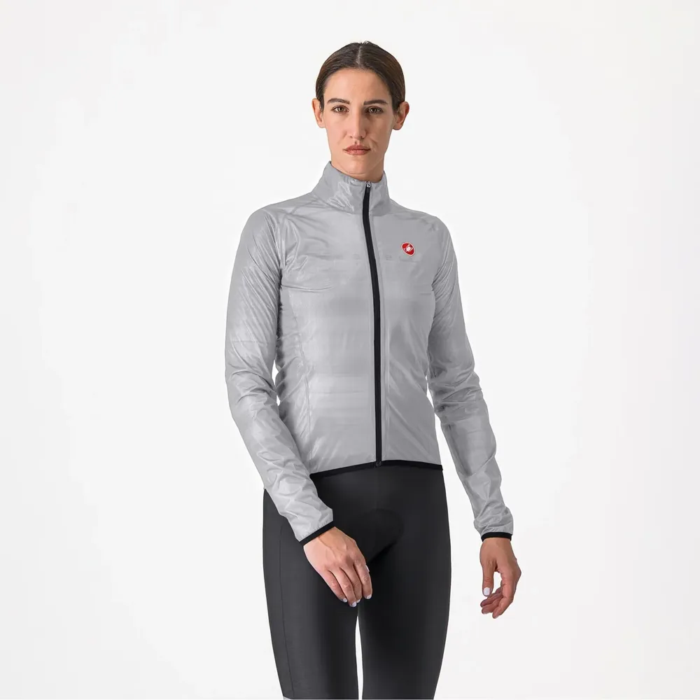 uPRISE Bikes Castelli Squall Shell Waterproof Women's Jacket - Silver Grey/Black | Price match, 365 day return s, 18-Month Warranty, Finance Available & Free UK Delivery