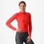 Castelli Espresso Thermal Women's Long Sleeve Jersey - Hibiscus/Dark Grey