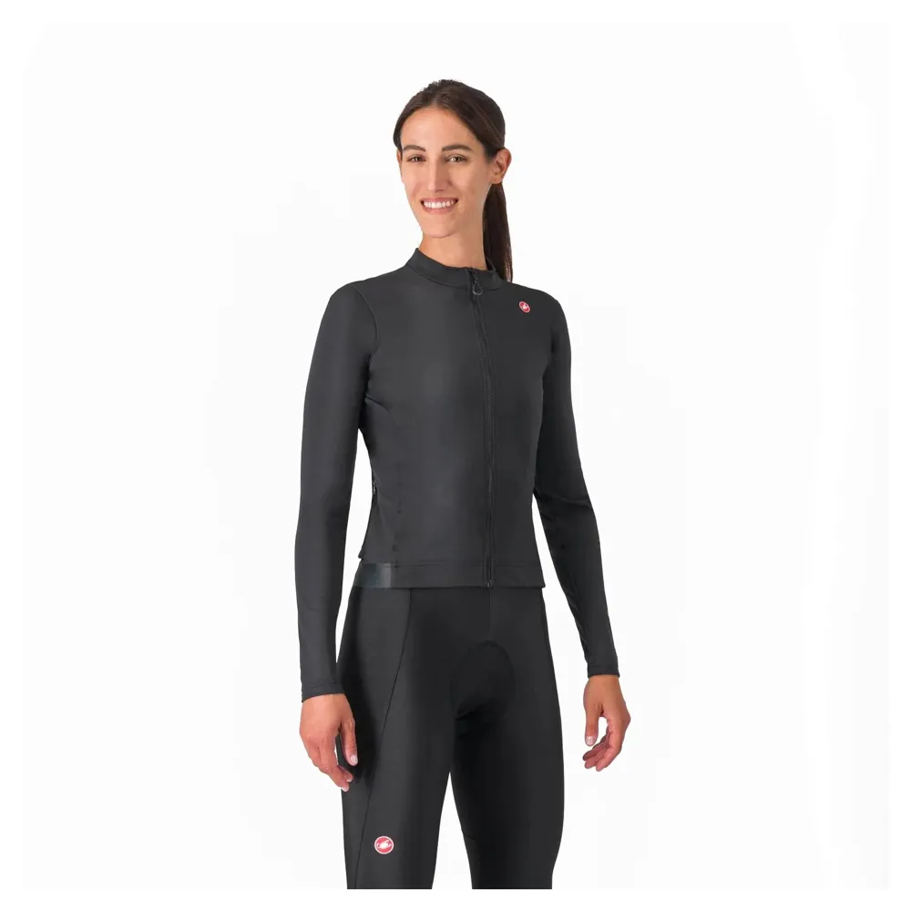 uPRISE Bikes Castelli Espresso Thermal Women's Long Sleeve Jersey - Light Black | Price match, 365 day return s, 18-Month Warranty, Finance Available & Free UK Delivery