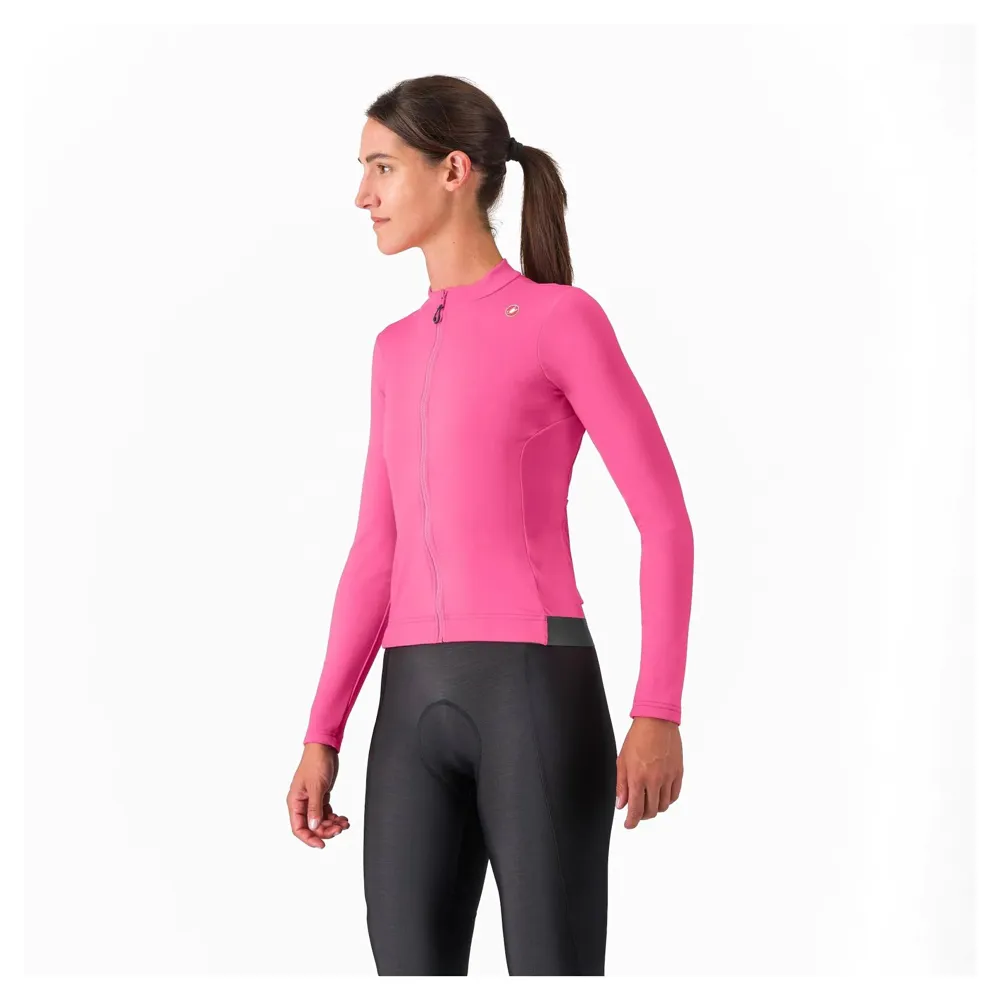 uPRISE Bikes Castelli Espresso Thermal Women's Long Sleeve Jersey - Violet Pink/Dark Grey | Price match, 365 day return s, 18-Month Warranty, Finance Available & Free UK Delivery
