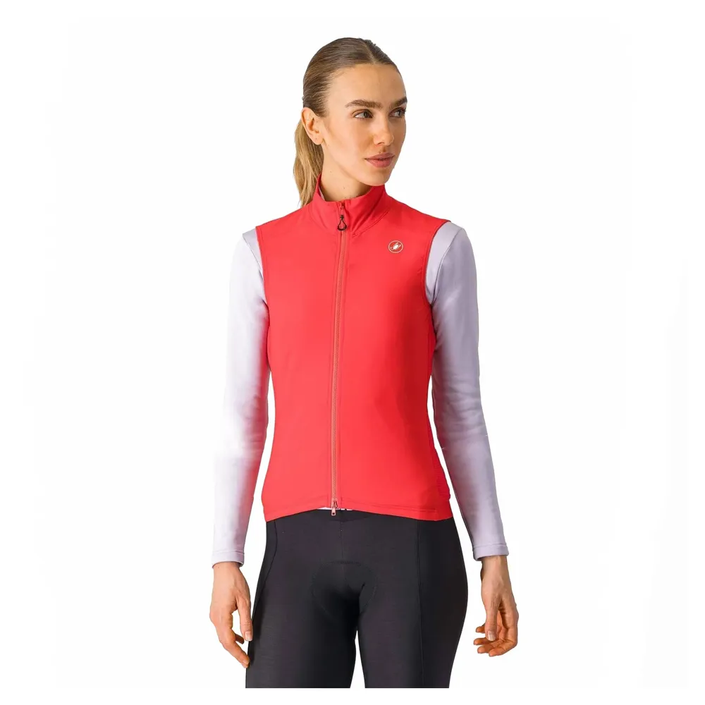 uPRISE Bikes Castelli Espresso Women's Vest - Hibiscus | Price match, 365 day returns, 18-Month Warranty, Finance Available & Free UK Delivery