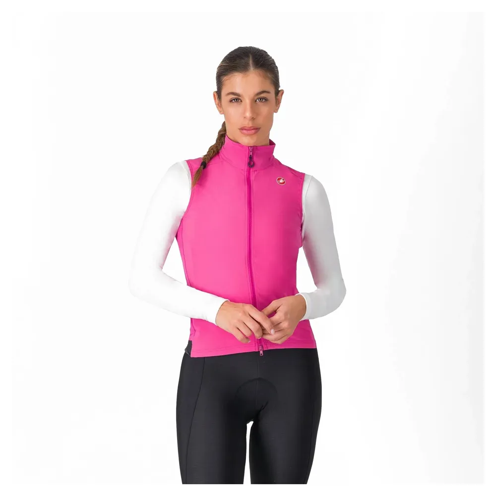 uPRISE Bikes Castelli Espresso Women's Vest - Violet Pink/Dark Grey | Price match, 365 day returns, 18-Month Warranty, Finance Available & Free UK Delivery