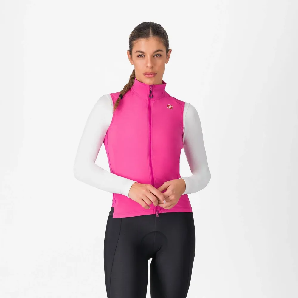 uPRISE Bikes Castelli Espresso Women's Vest - Violet Pink/Dark Grey | Price match, 365 day return s, 18-Month Warranty, Finance Available & Free UK Delivery