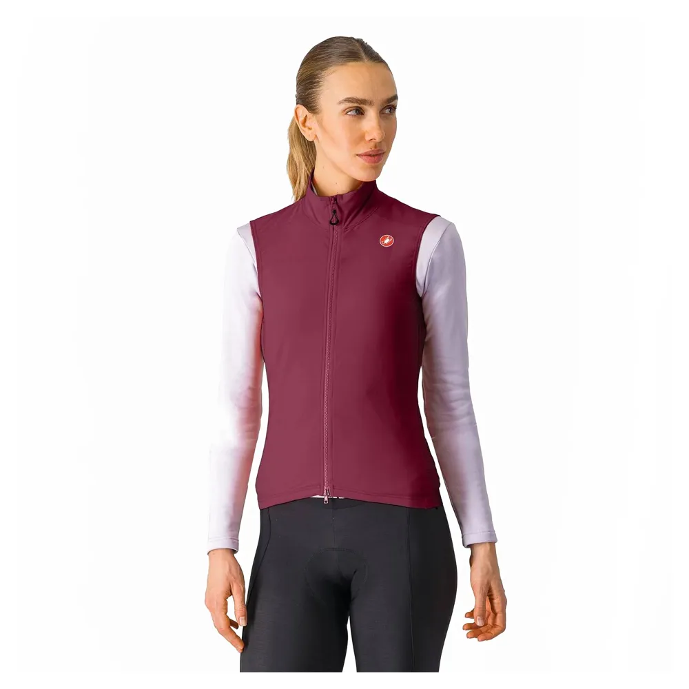 uPRISE Bikes Castelli Espresso Women's Vest - Deep Bordeaux | Price match, 365 day returns, 18-Month Warranty, Finance Available & Free UK Delivery