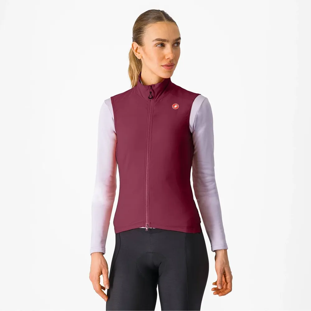 uPRISE Bikes Castelli Espresso Women's Vest - Deep Bordeaux | Price match, 365 day return s, 18-Month Warranty, Finance Available & Free UK Delivery