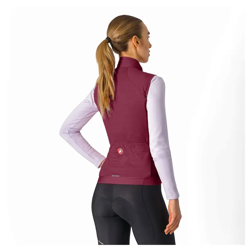 Castelli Espresso Women's Vest - Deep Bordeaux-1