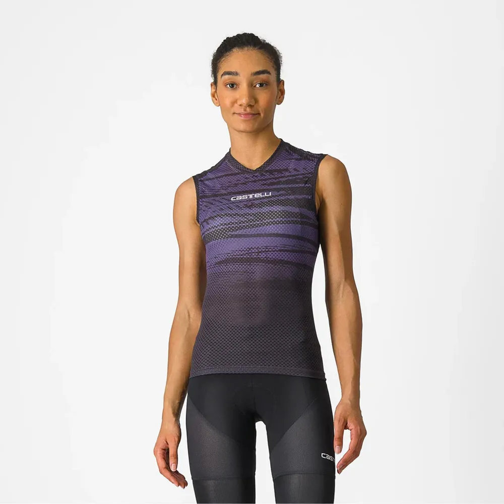uPRISE Bikes Castelli Insider 2 Women's Sleeveless Jersey - Dark Night Shade | Price match, 365 day return s, 18-Month Warranty, Finance Available & Free UK Delivery