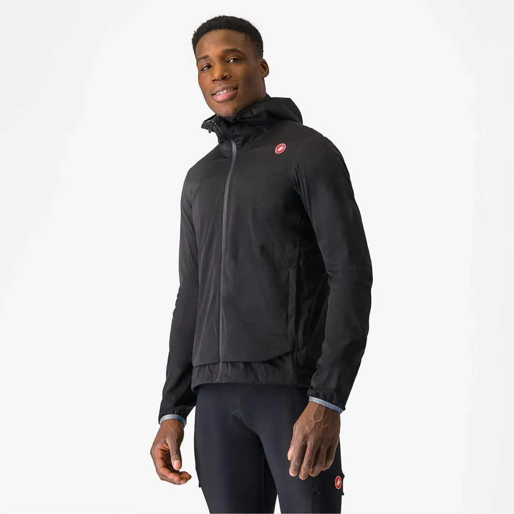 uPRISE Bikes Castelli Unlimited Rain Waterproof Men's Jacket - Light Black | Price match, 365 day return s, 18-Month Warranty, Finance Available & Free UK Delivery