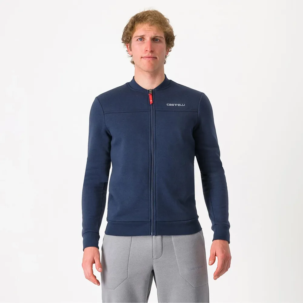 uPRISE Bikes Castelli Classico Track Men's Jacket - Belgian Blue | Price match, 365 day return s, 18-Month Warranty, Finance Available & Free UK Delivery