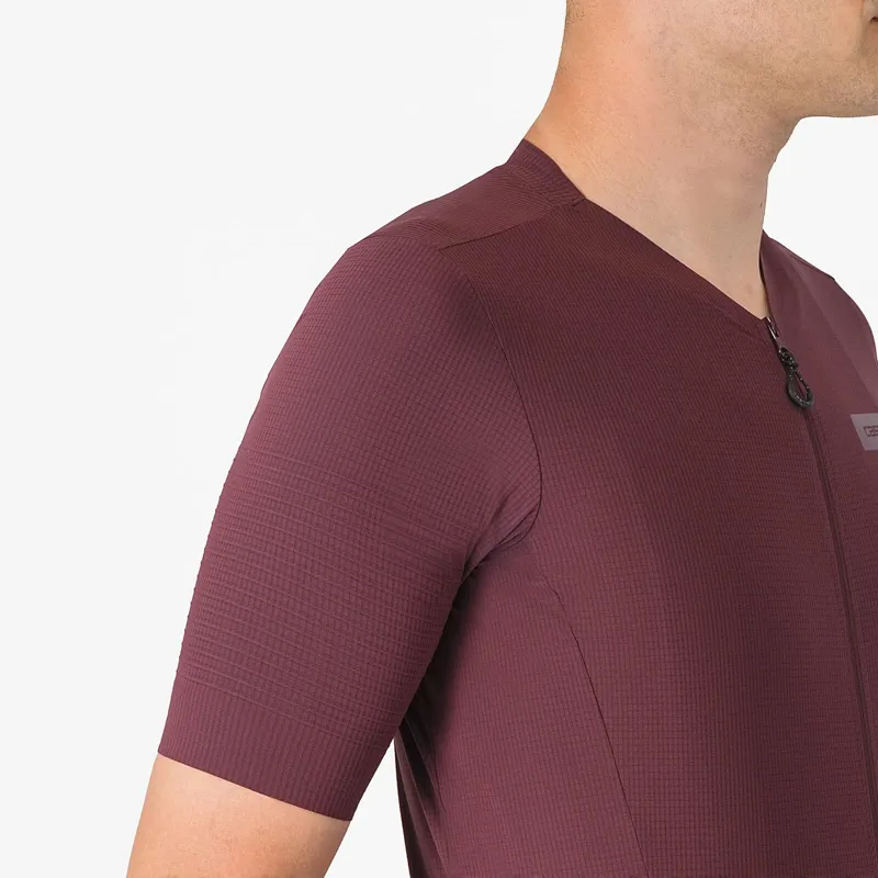 Castelli Premio Evo Men's Short Sleeve Jersey - Deep Bordeaux-3
