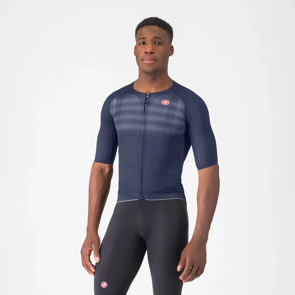 uPRISE Bikes Castelli Aero Race 8S Men's Short Sleeve Jersey - Belgian Blue | Price match, 365 day return s, 18-Month Warranty, Finance Available & Free UK Delivery