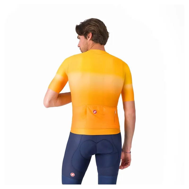 Castelli UPF Men's Short Sleeve Jersey - Vivid Orange-1