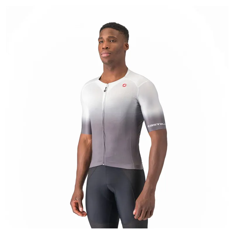 Castelli UPF Men's Short Sleeve Jersey - Silver Grey