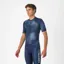 Castelli Vortice Men's Short Sleeve Jersey - Belgian Blue/Steel Blue