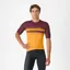 Castelli Simbolo Men's Short Sleeve Jersey - Vivid Orange/Bordeaux